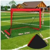 Clanmacy Fußballtor Fußballtor Schneller Aufbau klappbar 120x90x90cm 1er-Set