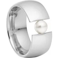 Heideman Fingerring Globus Xl Poliert (Ring, 1-tlg., inkl. Geschenkverpackung), Damenring mit Perle