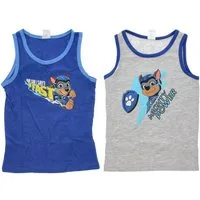 PAW PATROL Unterhemd Paw Patrol Unterhemd / Shirt 2er Pack für Jungen 100% Baumwolle