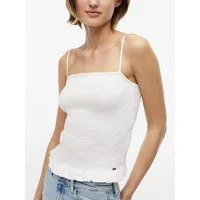Tommy Jeans Smoktop TJW SLIM SMOCK STRAPPY TOP Baumwollmischung, slim fit