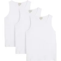 bonprix Tanktop (Packung, 3-tlg., 3er) Regular Fit, Rundhalsausschnitt