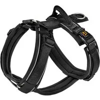 Rudelkönig Hunde-Geschirr Gepolstertes Brustgeschirr mit Haltegriff, Verstellbares Hundegeschirr, Nylon, Neopren, Sicherheitsgeschirr in verschiedene Größen