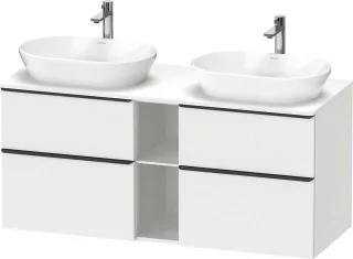 Duravit D-Neo Konsolenwaschtischunterbau wandhängend Weiß Matt 1400x550x664 mm - DE4970BBD180000 DE4970BBD180000