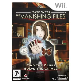 Cate West: The Vanishing Files [Nintendo Wii]
