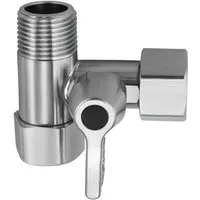 Neues Wasser T-Stück T-Stück Absperrventil 3/8" für Wasserfilter-Anschluss, für Umkehrosmose, Side-by-Side-Kühlschrank & Kaffeemaschine