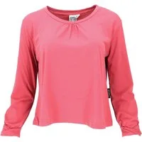 Guru-Shop Longsleeve Einfarbiges Basic Shirt, lockeres Langarmshirt.. alternative Bekleidung