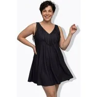 Ulla Popken Badekleid Badekleid Herzausschnitt Softcups recycelt