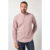JP1880 Businesshemd Hemd Langarm Leinenmix Stehkragen Modern Fit