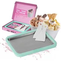 STONELINE Eismaschine by Mr. Ice Cream Rolls Maker Eisplatte für Hausgemachte Eiscreme