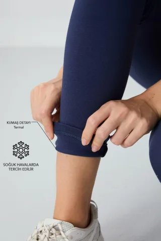 Hochtaillierte Baumwoll-Mix Leggings