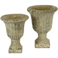 I.GE.A. Übertopf Antik-Betonpokal (Set, 2 St)