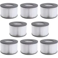 FELIXLEO Pool-Filterkartusche 8er-Pack Ersatzfilter für MSPA Whirlpool Filterkartusche Modelle