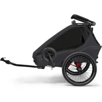 Qeridoo Fahrradkinderanhänger Kidgoo1 (2 Kinder), ab 6 Monate-ca. 5 Jahre, zwei Kinder, Fahrradanhänger, Buggy, Jogger