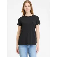 Ragwear Kurzarmshirt ADORI C mit lustiger Katzen-Stickerei auf der Brust
