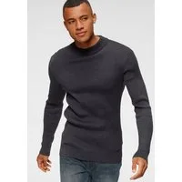 Bruno Banani Stehkragenpullover in Rippstrickoptik