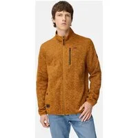 camel active Strickjacke mit Stehkragen Langarm Stehkragen