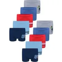 LOREZA Boxershorts 10 Jungen Boxershorts Unterhosen aus Baumwolle 92-170 (Spar-Packung, 10-St)