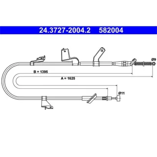 ATE Handbremsseil hinten rechts Suzuki Swift 3