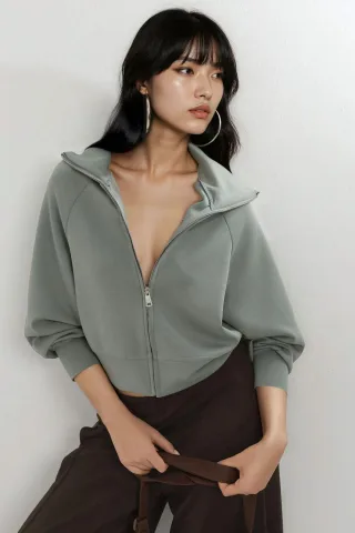 Lässiges Zipper-Sweatshirt