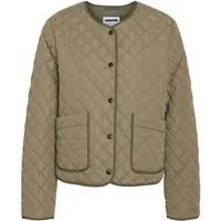 Noisy may Blouson Damenleicht gesteppt, mit Druckknöpfen und Taschen (1-St) kariertKnopfÜbergangsjacke mit Stepp-DesignNMHARPER QUILTED JACKET