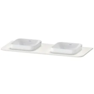 Duravit Happy D.2 Plus Konsole Nordic Weiß Seidenmatt 1300x550x16 mm - HP032KB3939 HP032KB3939