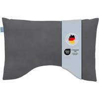 XDREAM Nackenstützkissen Visco Comfort, ergonomisches Nackenkissen mit Memory Effekt, Füllung: 100% Viscoschaum, Bezug: samtig weicher Mikroplüsch, für Rückenschläfer, Seitenschläfer und Bauchschläfer geeignet