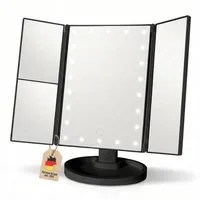Intirilife LED-Lichtspiegel (1-St), Schminkspiegel mit LED Beleuchtung Kosmetikspiegel Makeup Spiegel