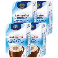 Krüger Kaffee, Krüger Cappuccino Schoko enthält Koffein Laktosefrei 10x15g 4er Pack