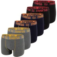 riverso Boxershorts Herren Retroshorts RIVJONNY Unterhosen (Vorteilspack, 6-St) Basic Boxer mit Stretch