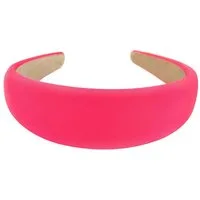 axy Haarreif Breiter Haarreif mit Stoff gepolstertes Candy Colours, Vintage Damen Haareifen Haarband