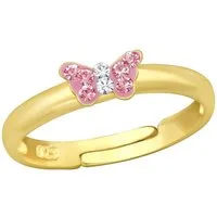Monkimau Silberring Schmetterling Kinder Ring 925 Silber Geschenk - Größe 2,5