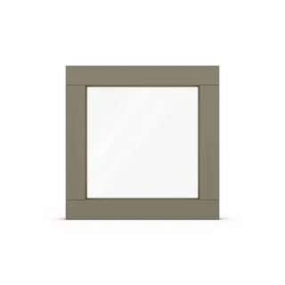 Fenster Olivgrau RAL 7002, Holzfenster, Classic IV 68, 510 x 510 mm, einteilig, festverglast, individuell konfigurieren