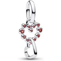 Pandora Charm-Einhänger PANDORA Moments Herzanhänger, 925er Silber, Schmuckkristalle