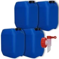 Plasteo Kanister plasteo® 4 x 10L Getränke- Wasserkanister (1 St)