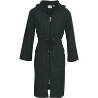 Carl Ross Unisex-Bademantel 35410, Midilänge, Baumwoll-Mix, Kapuze, Reißverschluss, Midilänge,besonders pflegeleicht
