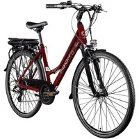AGON E-Bike Trekkingrad Avesa, 21 Gang, Kettenschaltung, Heckmotor, 374 Wh, Pedelec, Elektrofahrrad für Damen u. Herren