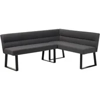OTTO home Essbank Ivanna, schwarzes Metallgestell, Webstoff Bezug, Breite 193/152