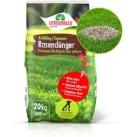 Höfer Chemie GmbH Rasendünger 20 kg VERDURMAX® Rasendünger Frühling / Sommer, Granulat, 1-St., Nährstoffreicher Dünger für kräftiges Wachstum