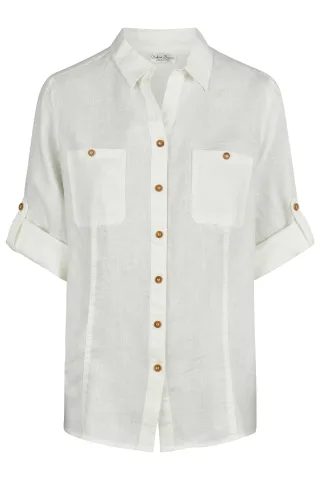 Barbara Lebek - Blusen offwhite - Gr. - 48