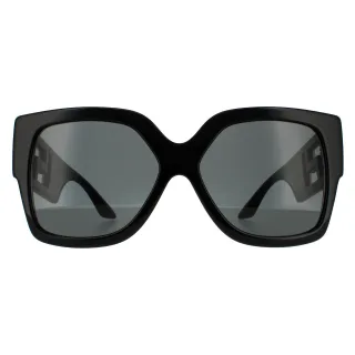Versace Square Womens Schwarz Dunkel Grau Sonnenbrille