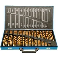 PeTools Metallbohrer Spiralbohrer Set 230 tlg. (1-13mm) TITAN (500) HSS-R EG Metallbohrer, (230-tlg)