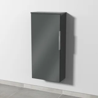 Sanipa 3way Mittelschrank mit 1 Tür, Anthrazit-Glanz, UF17079 UF17079