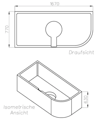 Neuesbad Wannenträger für Galatea SUN S 170/80 VL 170x80 SW 14995