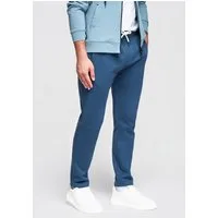 OMBRE Sweatpants Herren Jogginghose Slim Fit Baumwolle Basic Dunkelblau XXL (kein Set, 1-tlg) weiche Baumwolle, leicht taillierter Schnitt