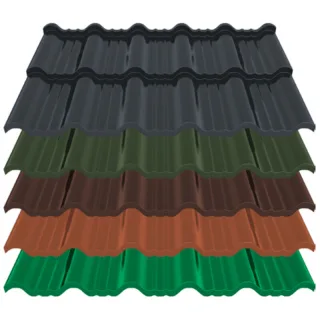Pfannenmodul Enigma | 0,50 mm | Stahl | Modullänge 350 mm | 25 µm Polyester