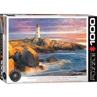 Puzzle 1000 Teile Puzzle - Puzzle - Leuchturm an der See Nova Scotia Peggys, Puzzleteile
