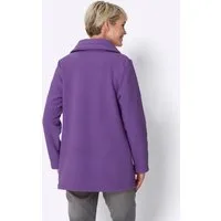 Sieh an! Fleecejacke Long-Fleecejacke Langarm