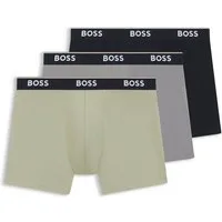 BOSS Boxershorts (Packung, 3-St) aus bequemer Stretch-Baumwolle, körpernah, mittlere Bundhöhe
