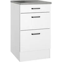 OPTIFIT Unterschrank OPTImulti Breite 50 cm, Tiefe 60 cm, mit 1 Schubkasten, 2 Auszügen
