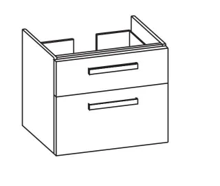 Artiqua 415 Waschtischunterschrank für Val 810284 Sanremo Eiche quer NB, 415-WU2L-L70-7145-428 415-WU2L-L70-7145-428